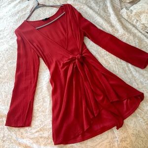 Red Wrap Dress